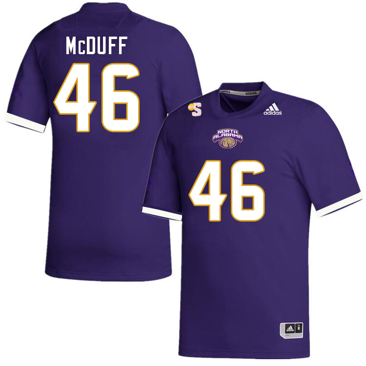 Men-Youth #46 Phil McDuff North Alabama Lions 2023 College Football Jerseys Stitched Sale-Purple